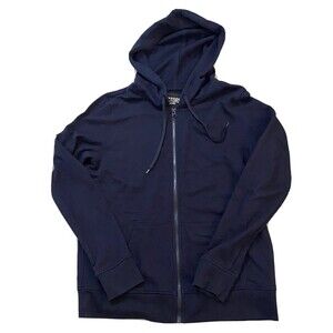 Victoria’s Secret sport navy blue full zip up hooded sweatshirt size Medium
